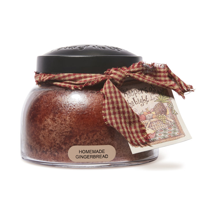 A Cheerful Candle LLC Keepers of The Light Gingerbread Scented Jar